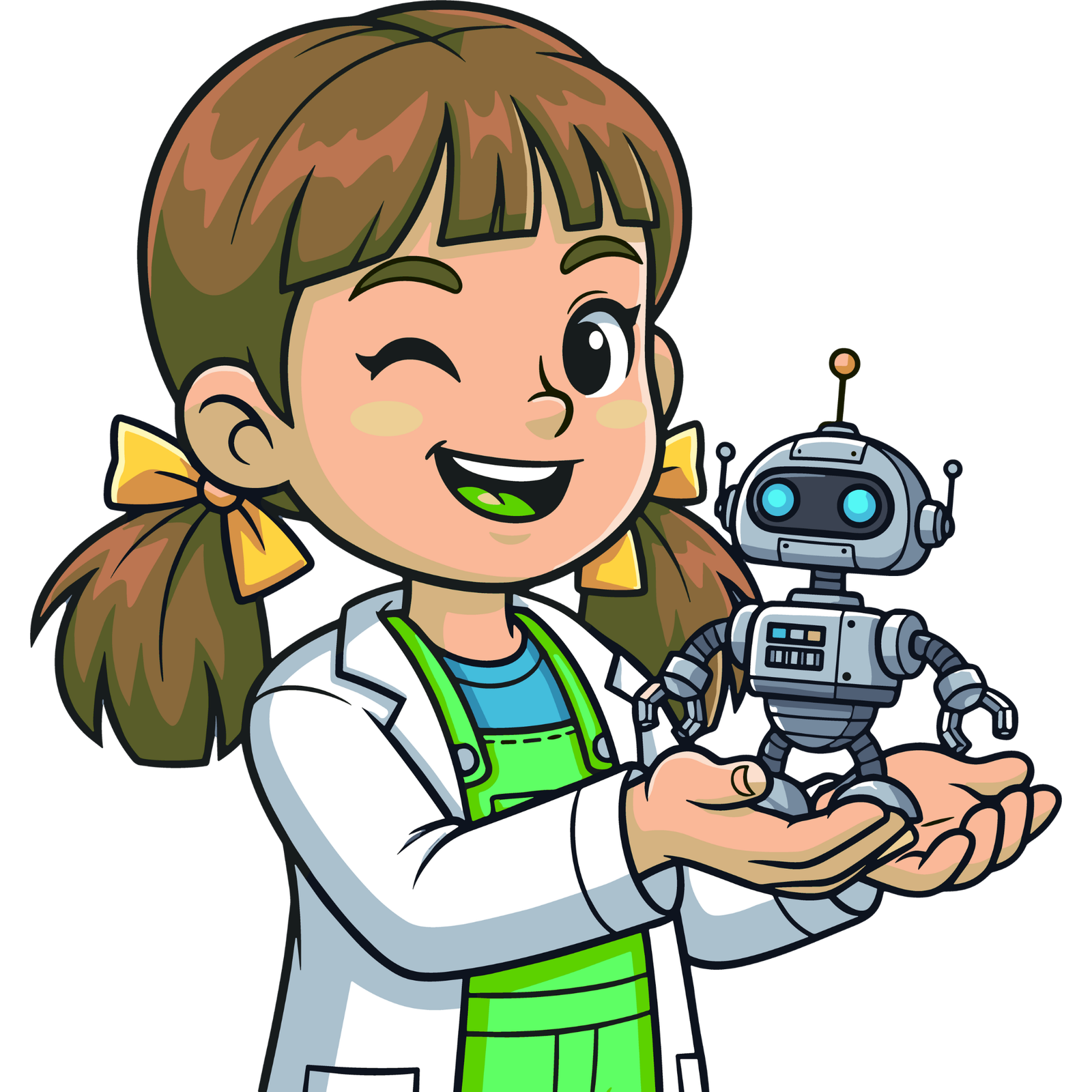 child with robot demo